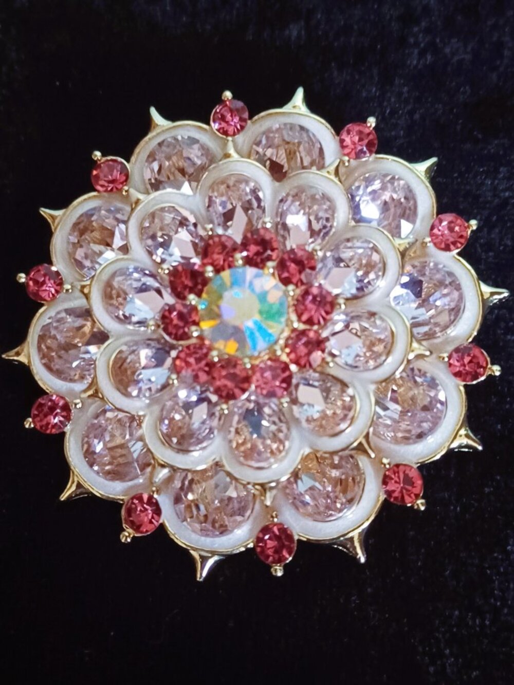 Lovely Layered Soft Pink Brooch